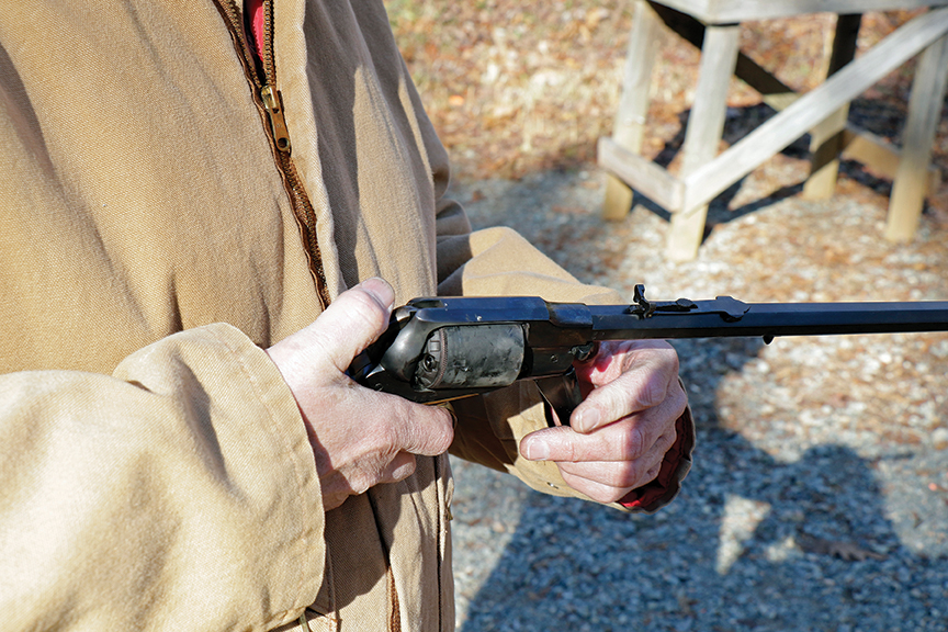 The conversion cylinder in situ.